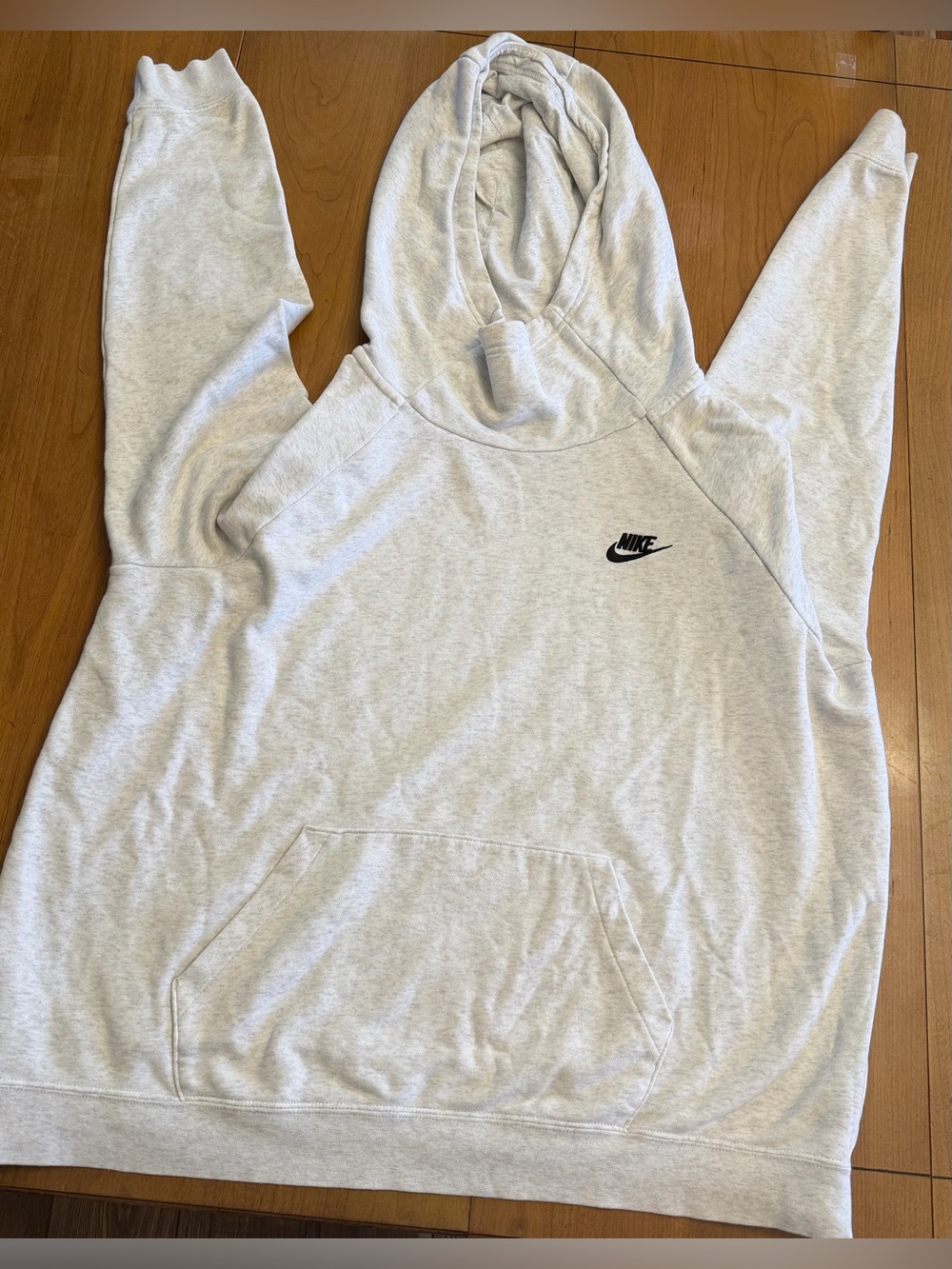 Nike Light Gray Pullover High-Neck Hoodie XL